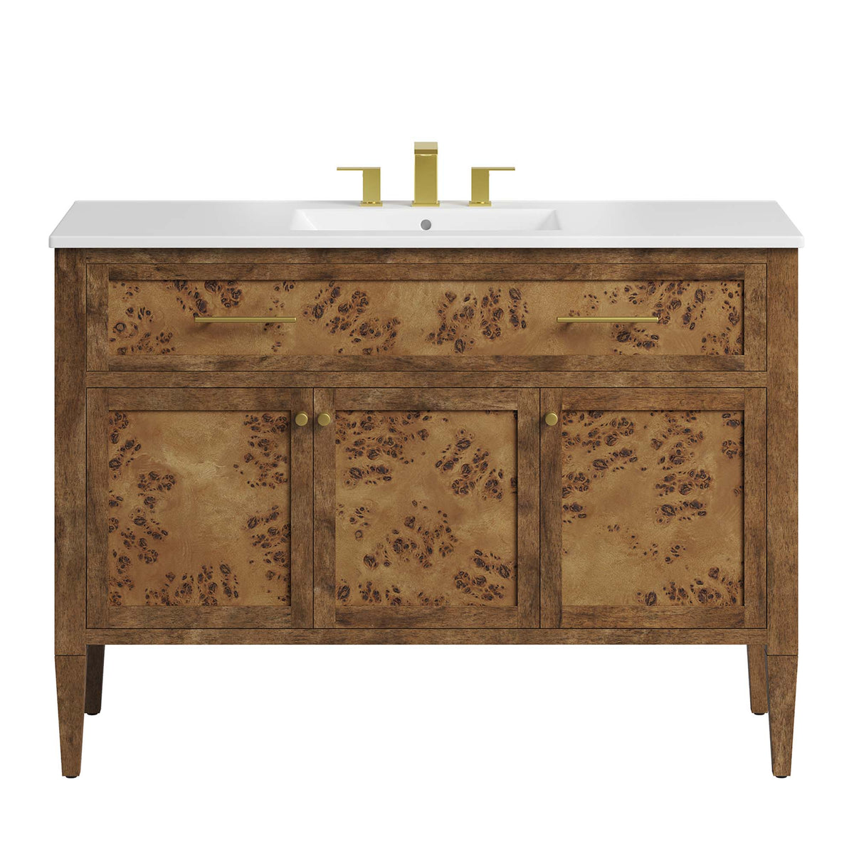 Elysian 48" Wood Single Sink Bathroom Vanity by Modway