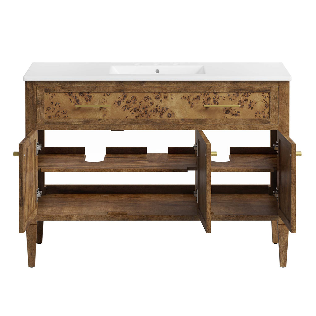 Elysian 48" Wood Single Sink Bathroom Vanity by Modway