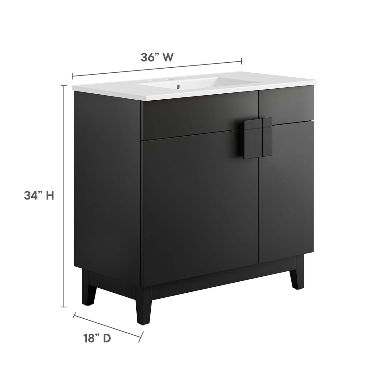 Miles Bathroom Vanity by Modway