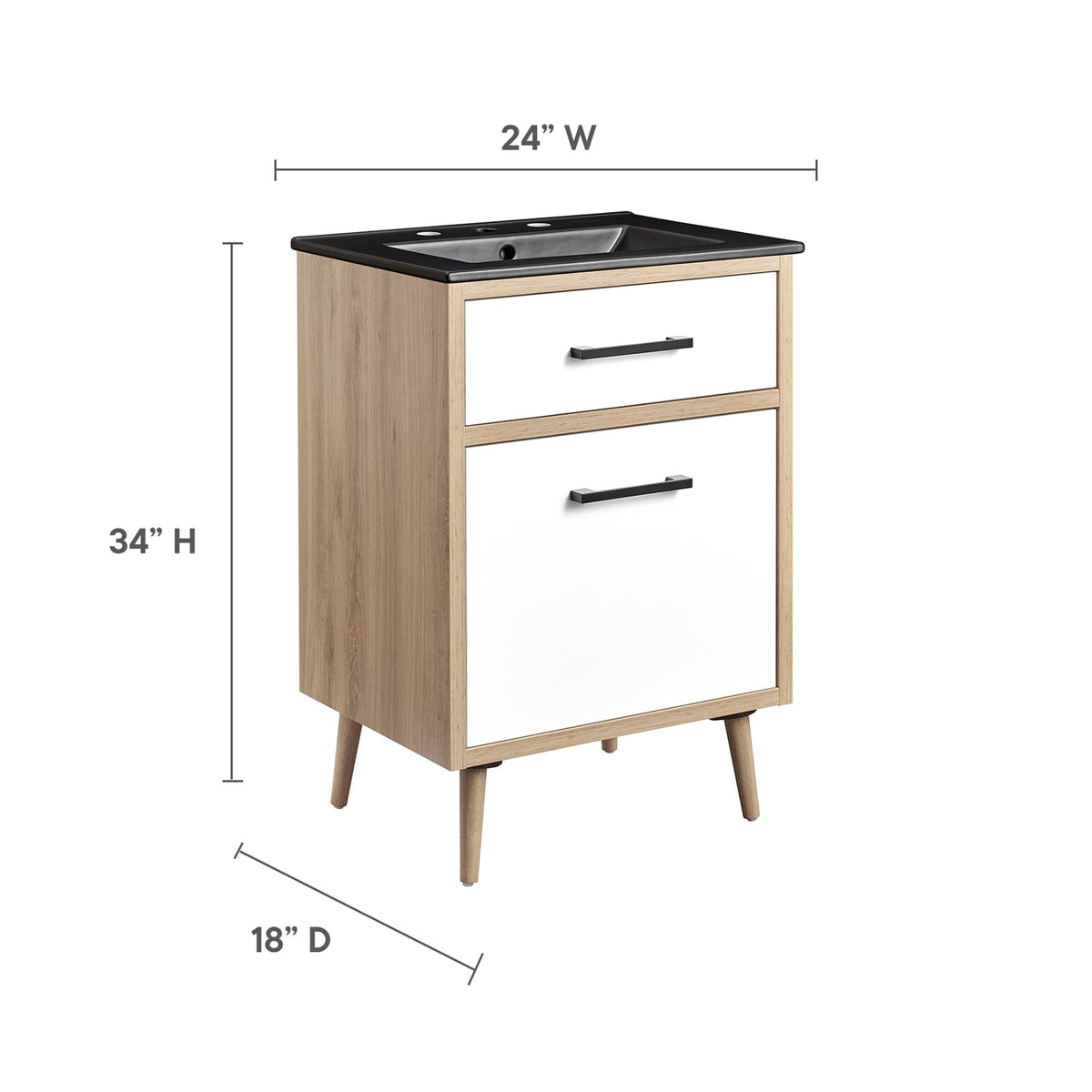 Maverick Bathroom Vanity by Modway