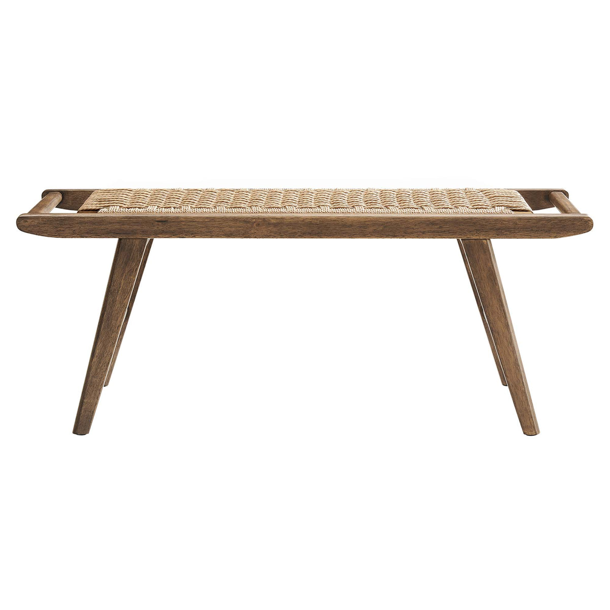 Saoirse 47" Wove Rope Wood Bench by Modway