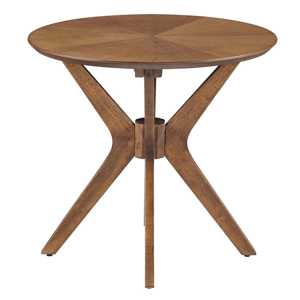 Crossroads 24" Round Wood Side Table by Modway
