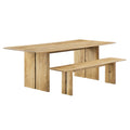 Amistad Wood Dining Table and Bench Set by Modway