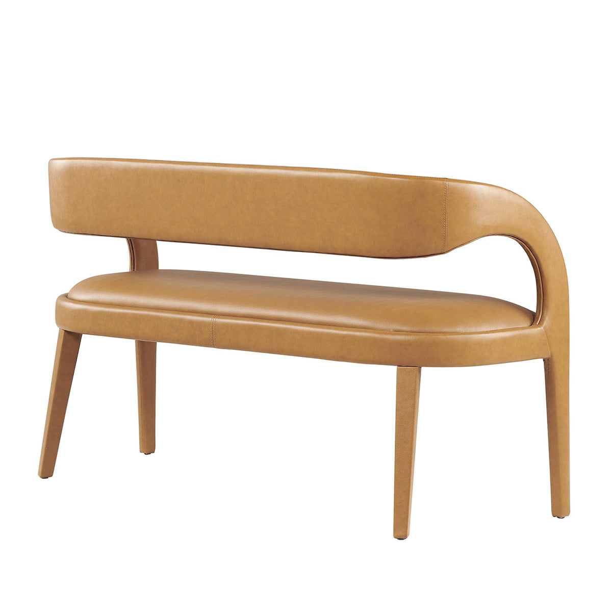 Pinnacle Vegan Leather Accent Bench by Modway