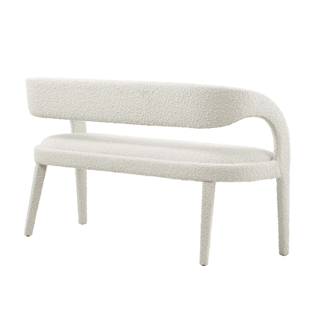 Pinnacle Boucle Fabric Accent Bench by Modway