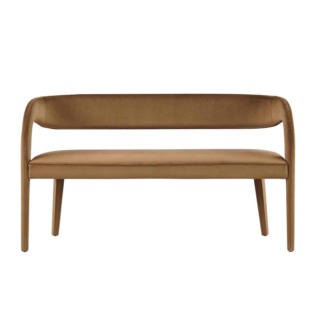 Pinnacle Performance Velvet Accent Bench by Modway