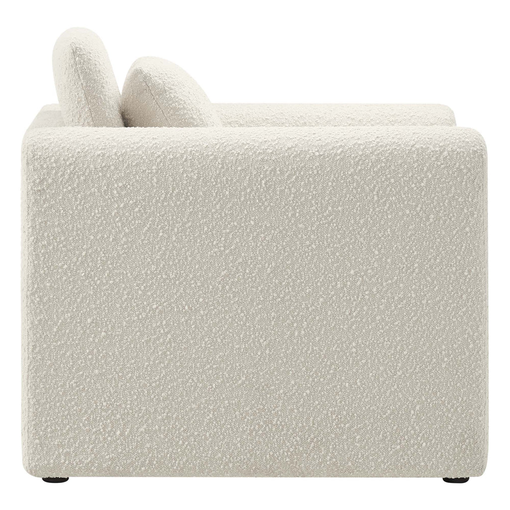Waverly Boucle Upholstered Armchair by Modway