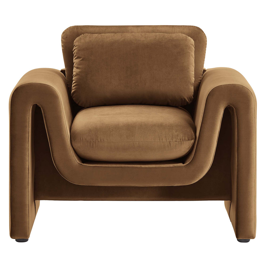 Waverly Performance Velvet Armchair by Modway