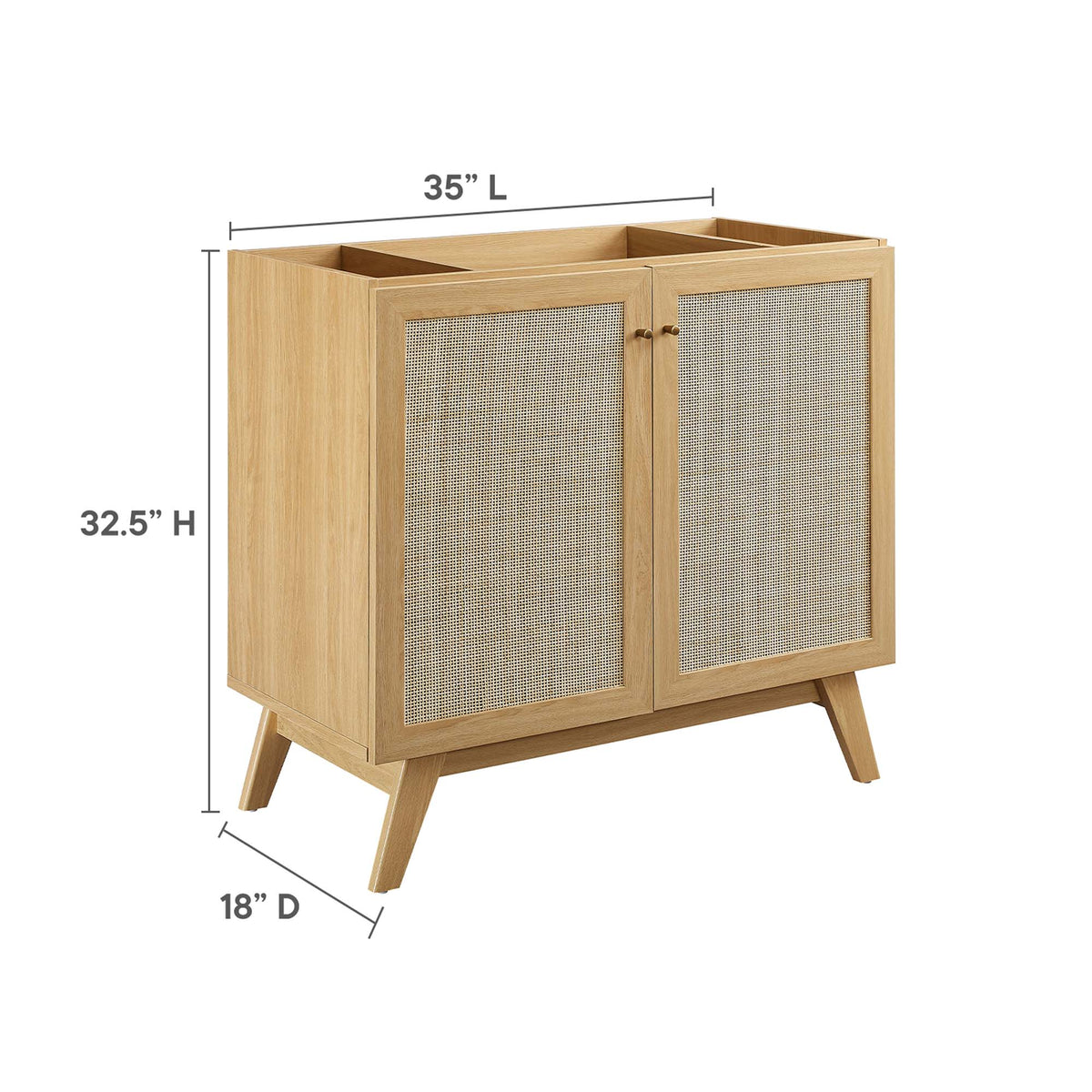 Soma Bathroom Vanity Cabinet (Sink Basin Not Included) by Modway