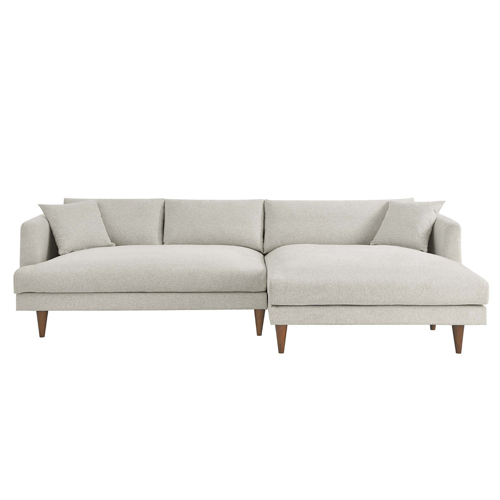 Zoya Right-Facing Down Filled Overstuffed Sectional Sofa by Modway