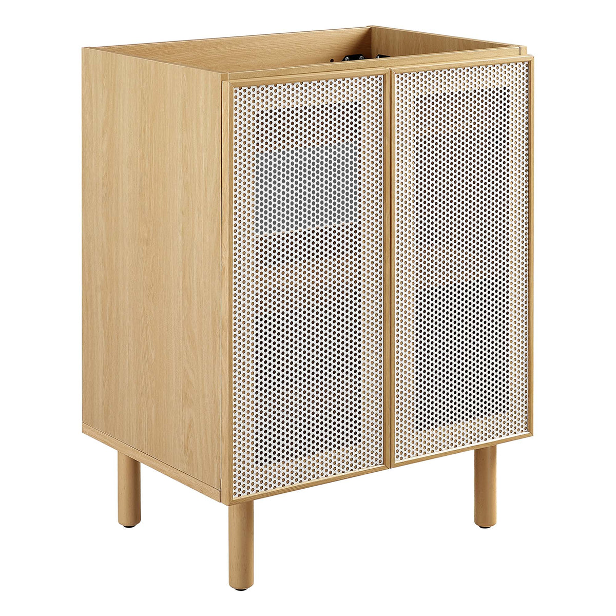 Calla Perforated Metal Bathroom Vanity Cabinet (Sink Basin Not Included) by Modway