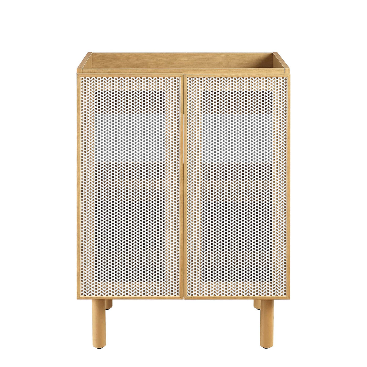 Calla Perforated Metal Bathroom Vanity Cabinet (Sink Basin Not Included) by Modway