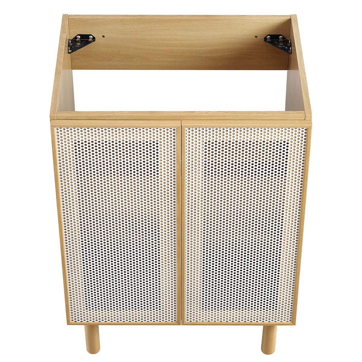 Calla Perforated Metal Bathroom Vanity Cabinet (Sink Basin Not Included) by Modway