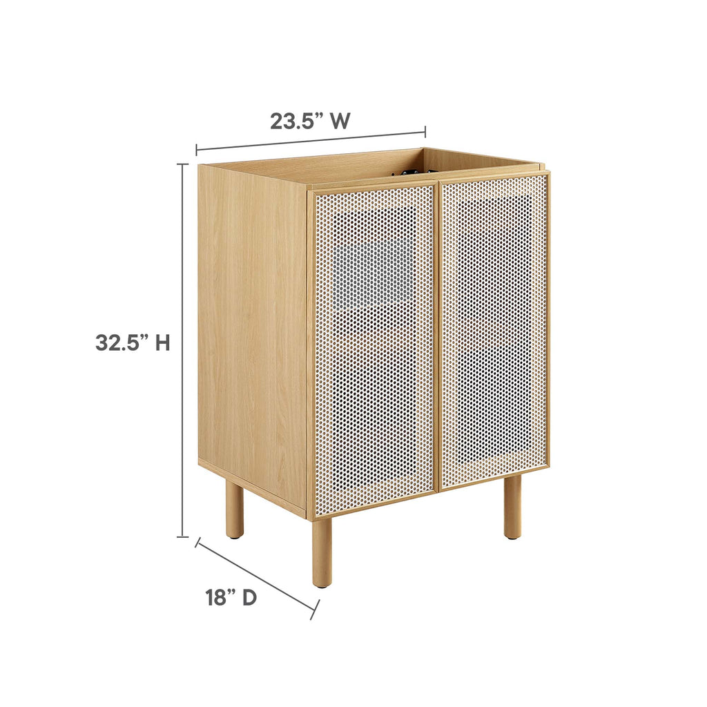 Calla Perforated Metal Bathroom Vanity Cabinet (Sink Basin Not Included) by Modway