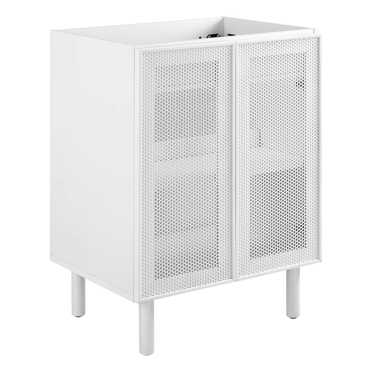 Calla Perforated Metal Bathroom Vanity Cabinet (Sink Basin Not Included) by Modway