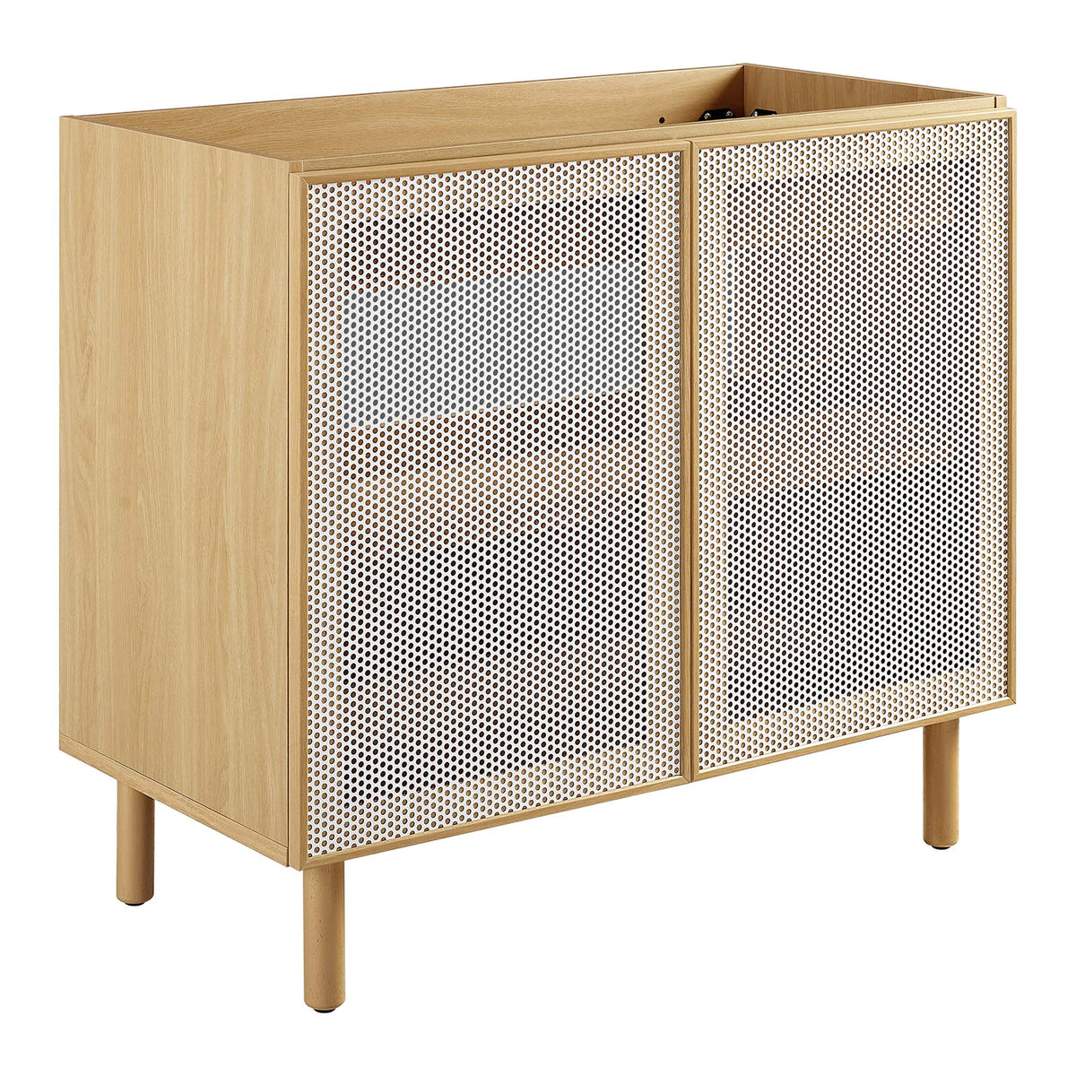 Calla Perforated Metal Bathroom Vanity Cabinet (Sink Basin Not Included) by Modway