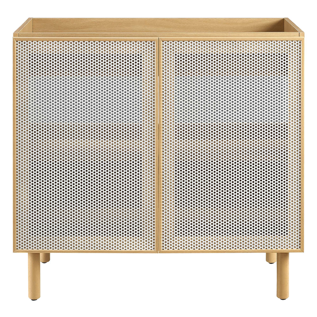 Calla Perforated Metal Bathroom Vanity Cabinet (Sink Basin Not Included) by Modway