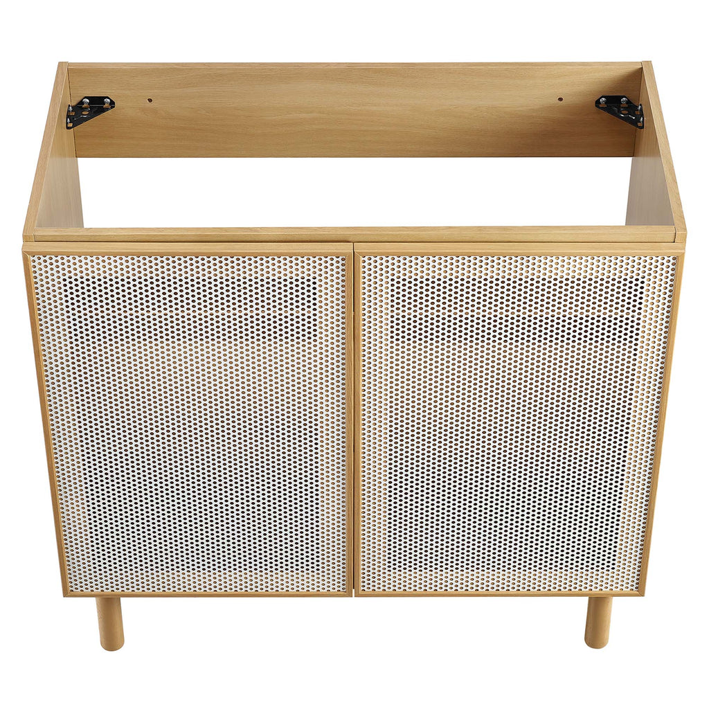 Calla Perforated Metal Bathroom Vanity Cabinet (Sink Basin Not Included) by Modway