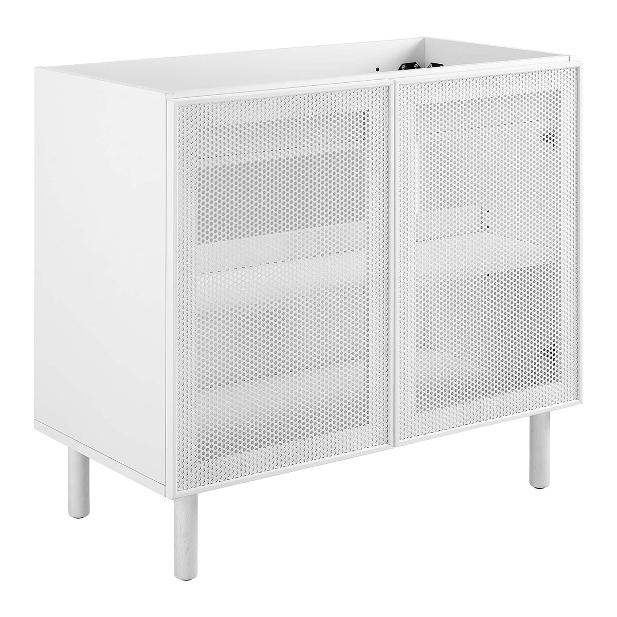 Calla Perforated Metal Bathroom Vanity Cabinet (Sink Basin Not Included) by Modway