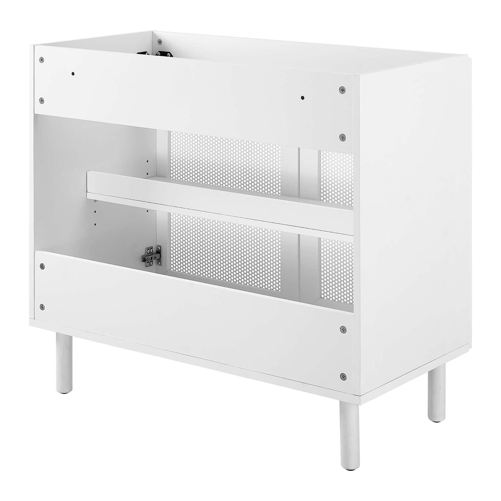 Calla Perforated Metal Bathroom Vanity Cabinet (Sink Basin Not Included) by Modway