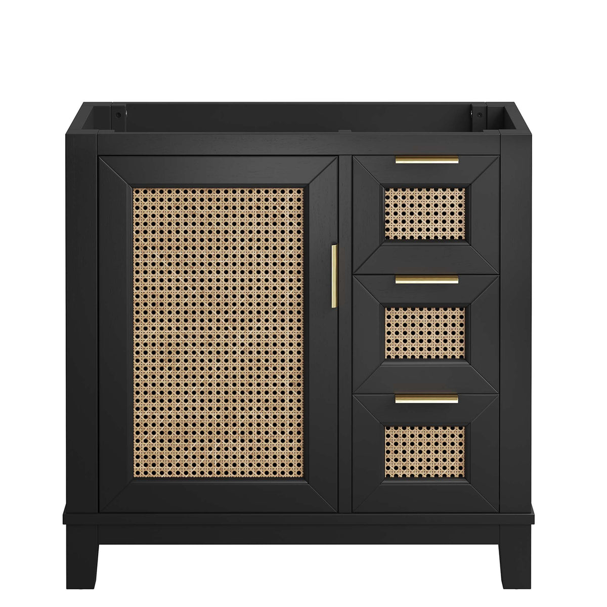 Dixie Solid Wood Bathroom Vanity Cabinet (Sink Basin Not Included) by Modway