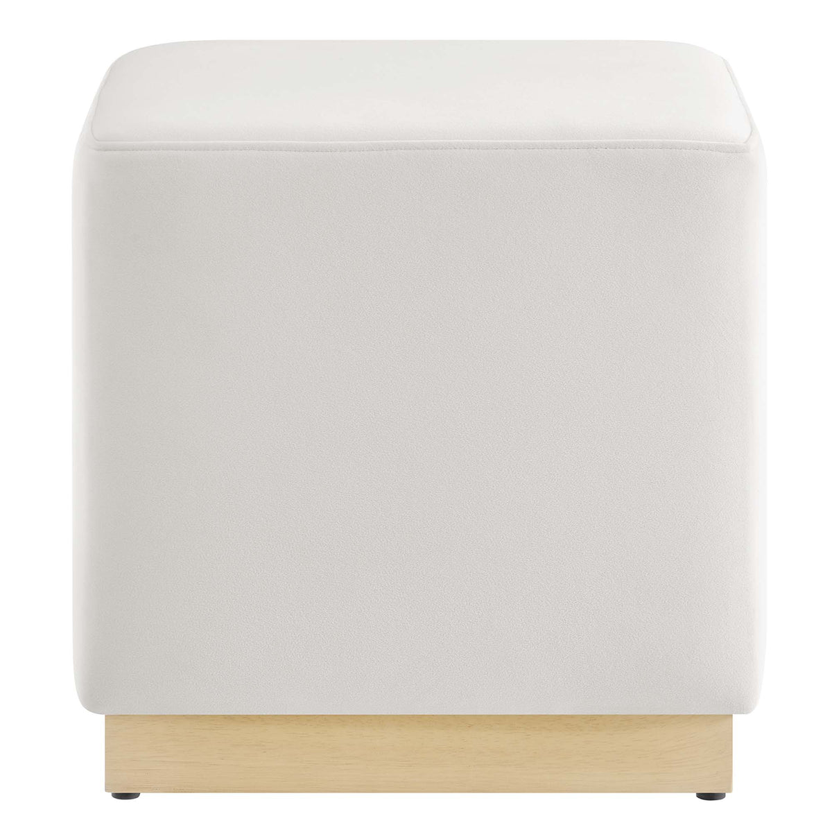 Tilden 17" Square Performance Velvet Upholstered Ottoman by Modway