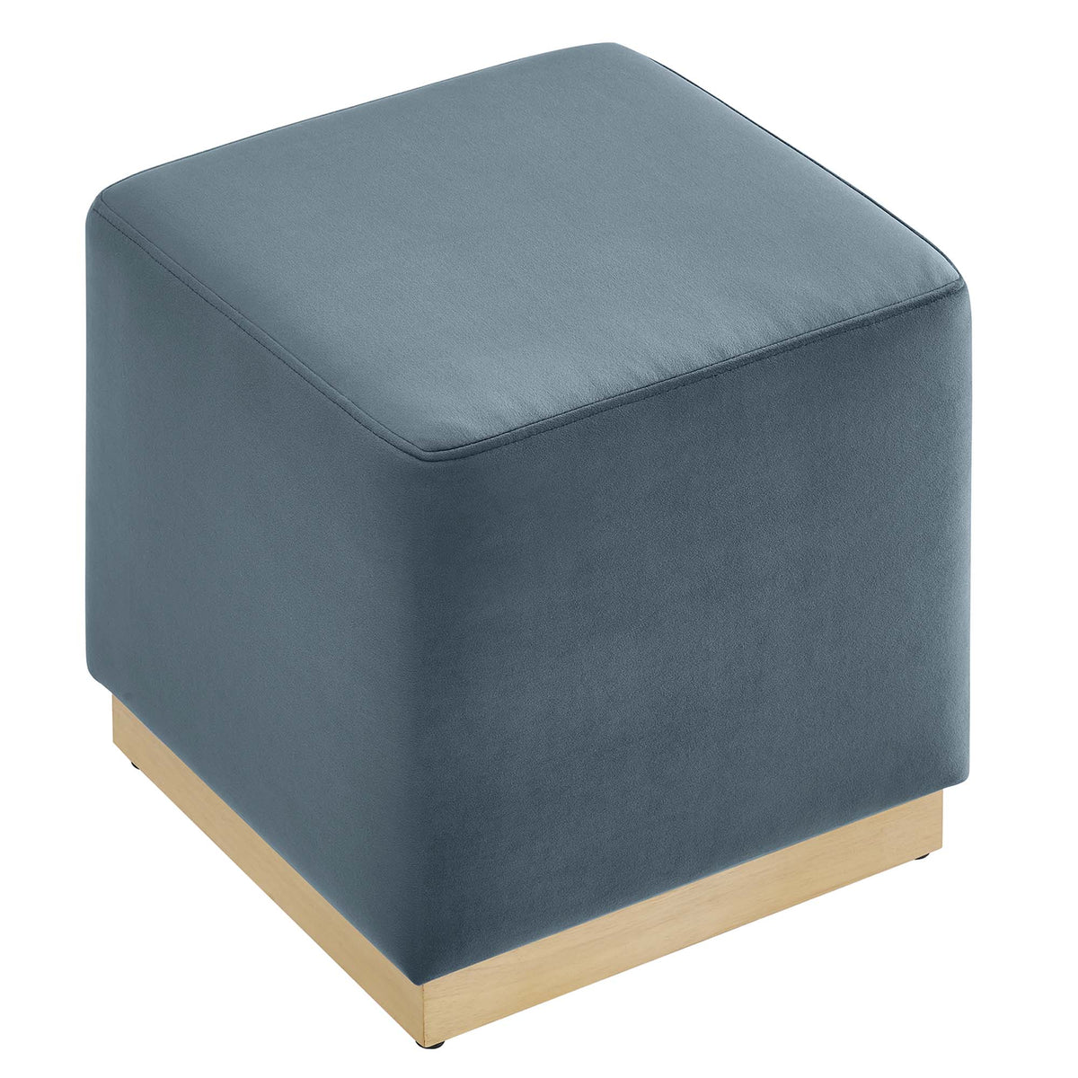 Tilden 17" Square Performance Velvet Upholstered Ottoman by Modway