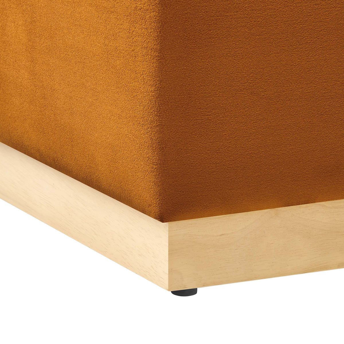 Tilden 17" Square Performance Velvet Upholstered Ottoman by Modway