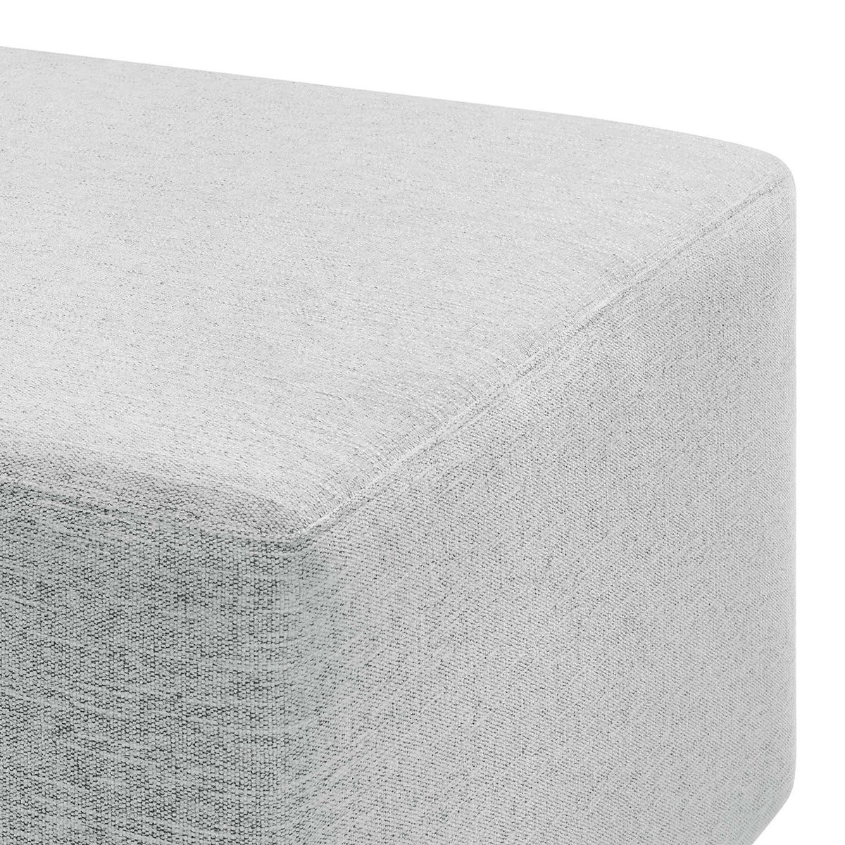 Callum Large 28" Square Woven Heathered Fabric Upholstered Ottoman by Modway