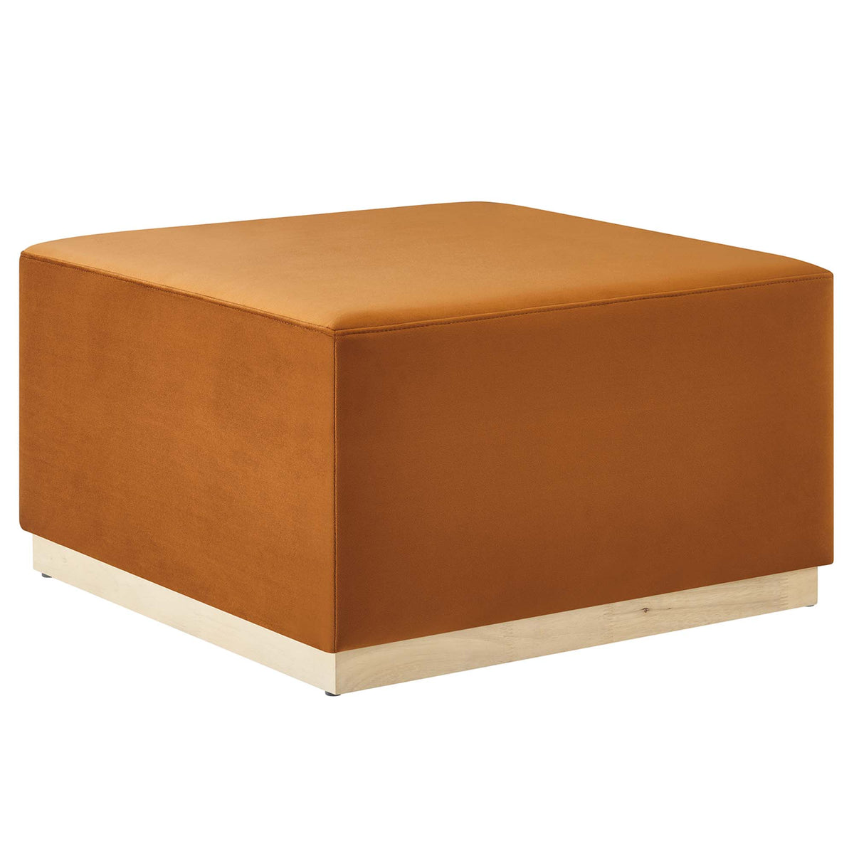 Tilden Large 28" Square Performance Velvet Upholstered Ottoman by Modway