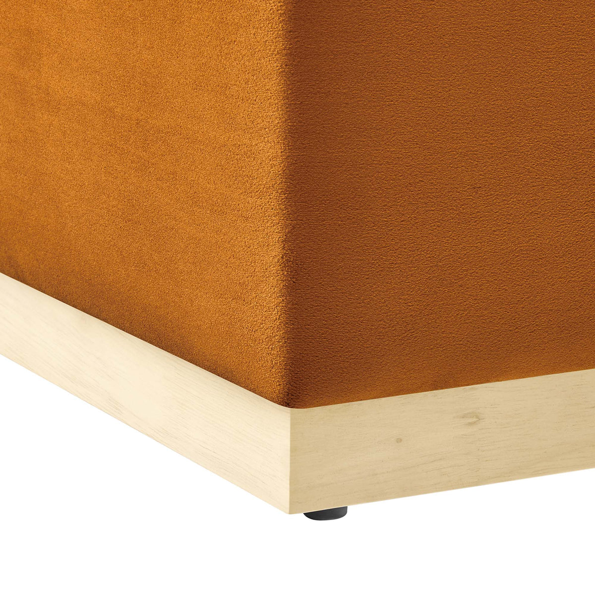 Tilden Large 28" Square Performance Velvet Upholstered Ottoman by Modway