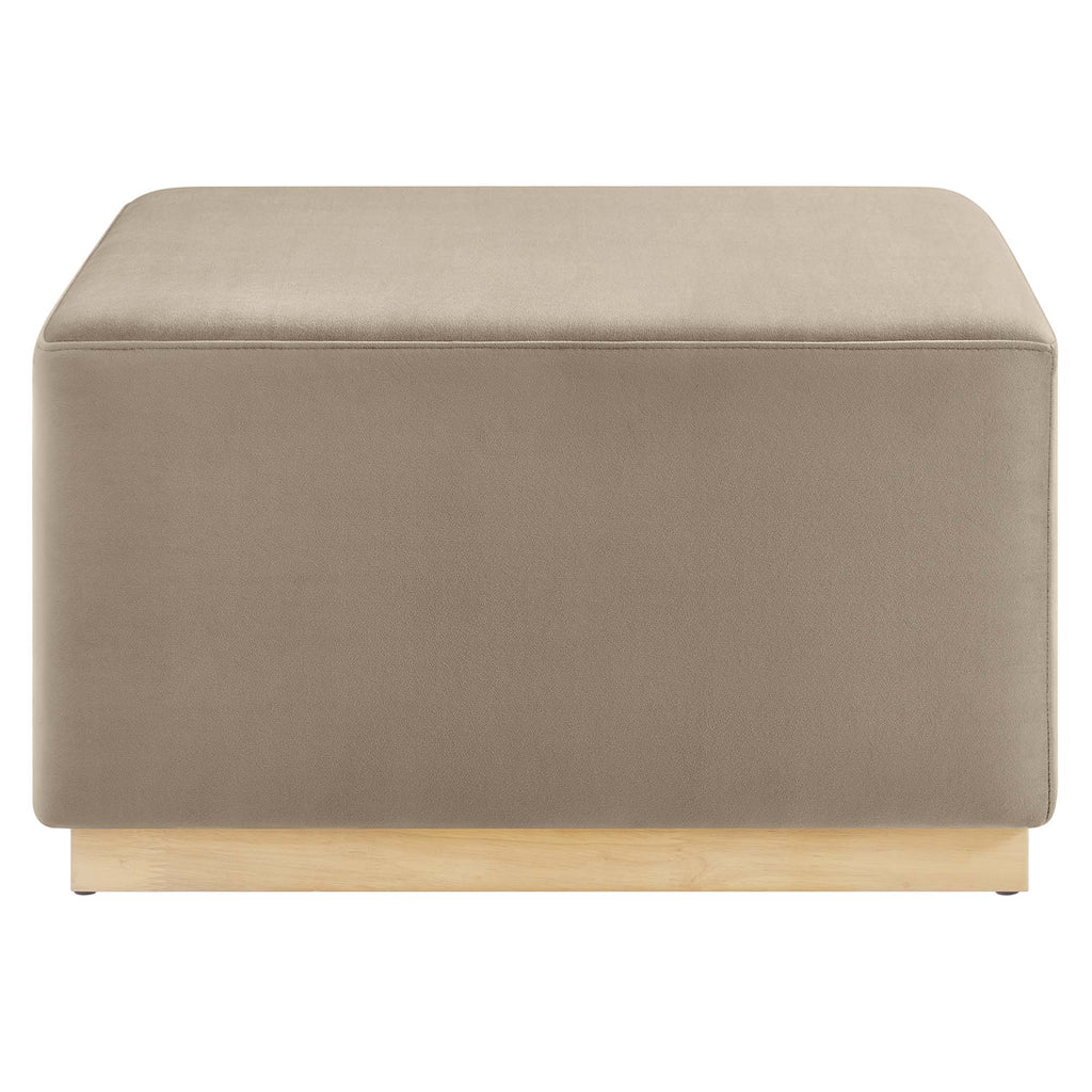 Tilden Large 28" Square Performance Velvet Upholstered Ottoman by Modway