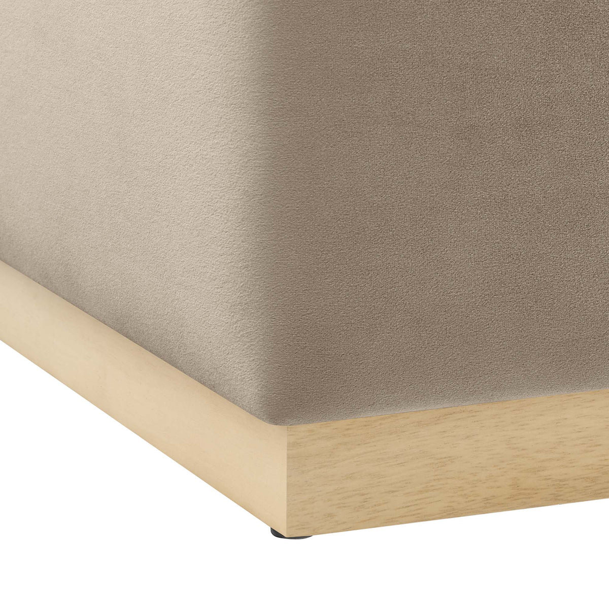 Tilden Large 28" Square Performance Velvet Upholstered Ottoman by Modway