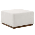 Tilden Large 28" Square Boucle Upholstered Ottoman by Modway