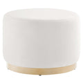Tilden Large Round Performance Velvet Upholstered Ottoman by Modway