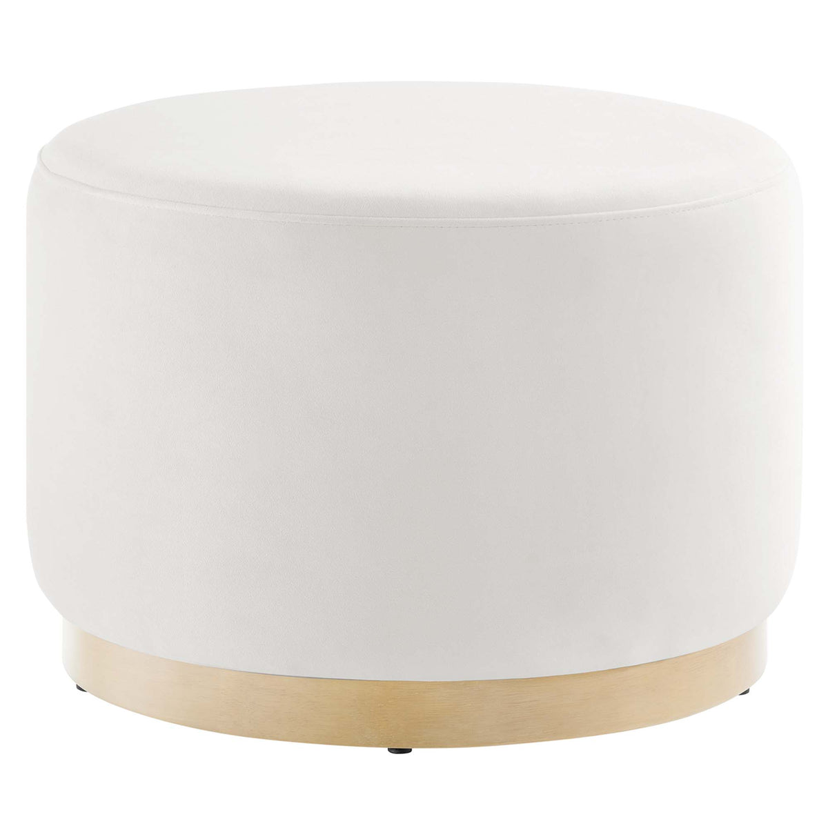 Tilden Large Round Performance Velvet Upholstered Ottoman by Modway
