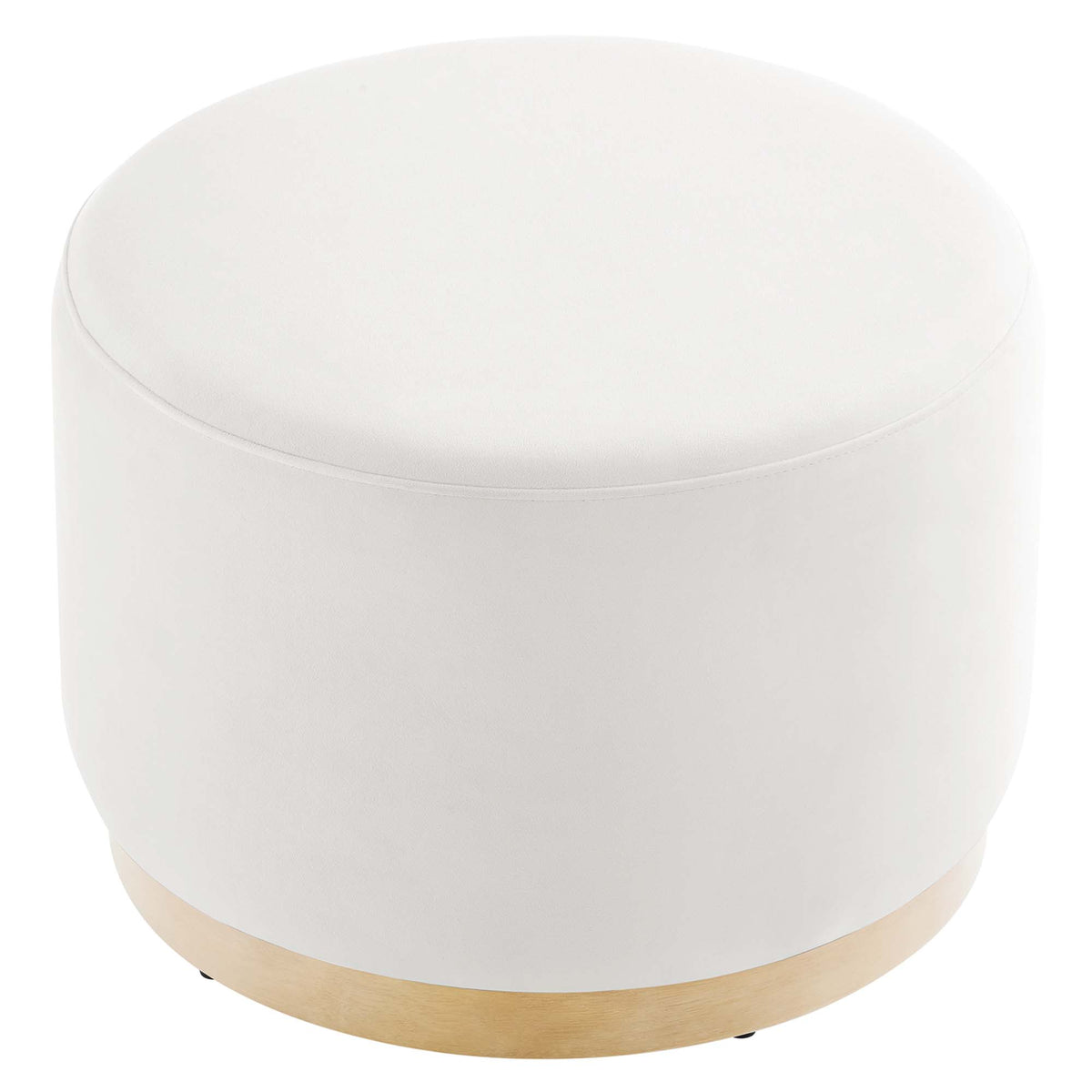 Tilden Large Round Performance Velvet Upholstered Ottoman by Modway