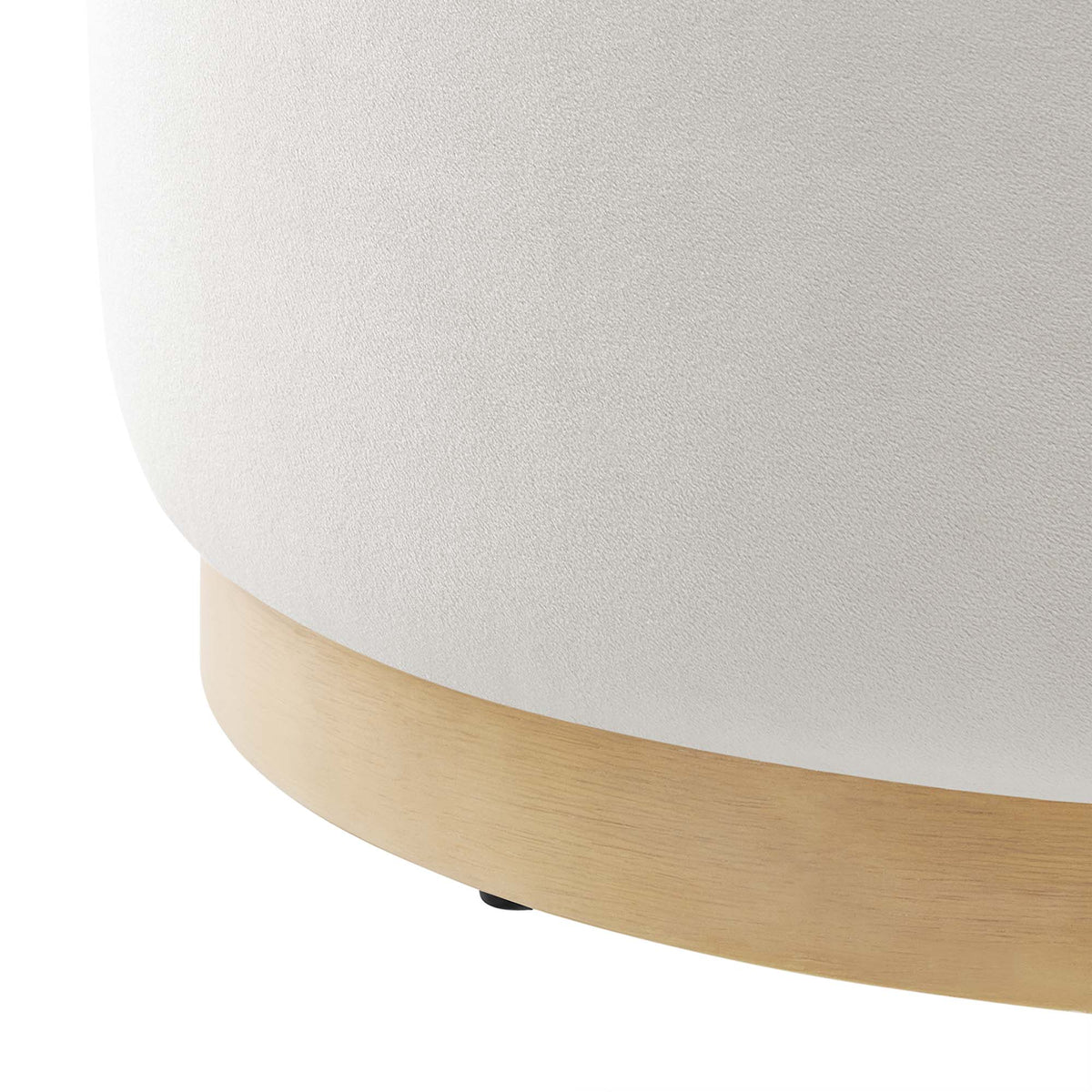 Tilden Large Round Performance Velvet Upholstered Ottoman by Modway