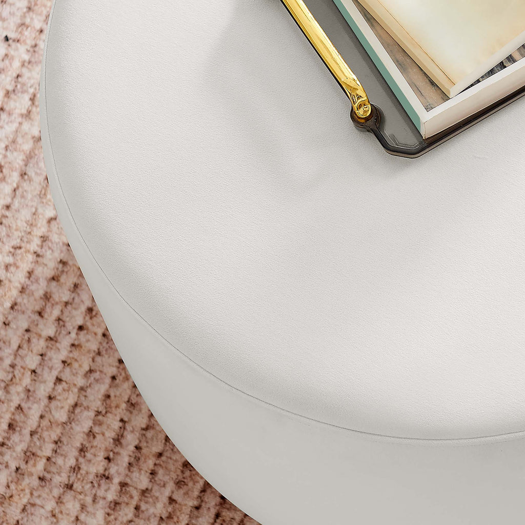 Tilden Large Round Performance Velvet Upholstered Ottoman by Modway