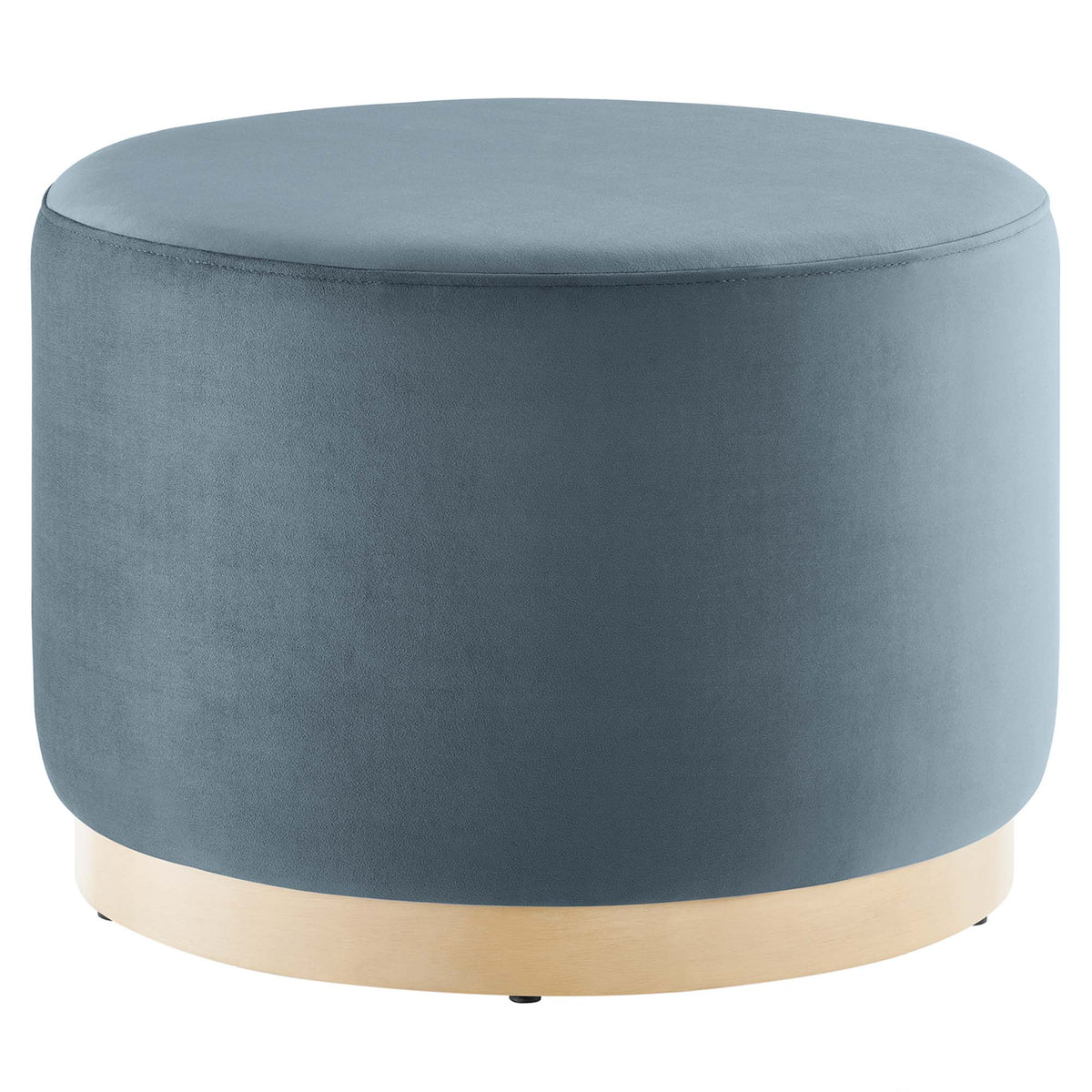Tilden Large Round Performance Velvet Upholstered Ottoman by Modway