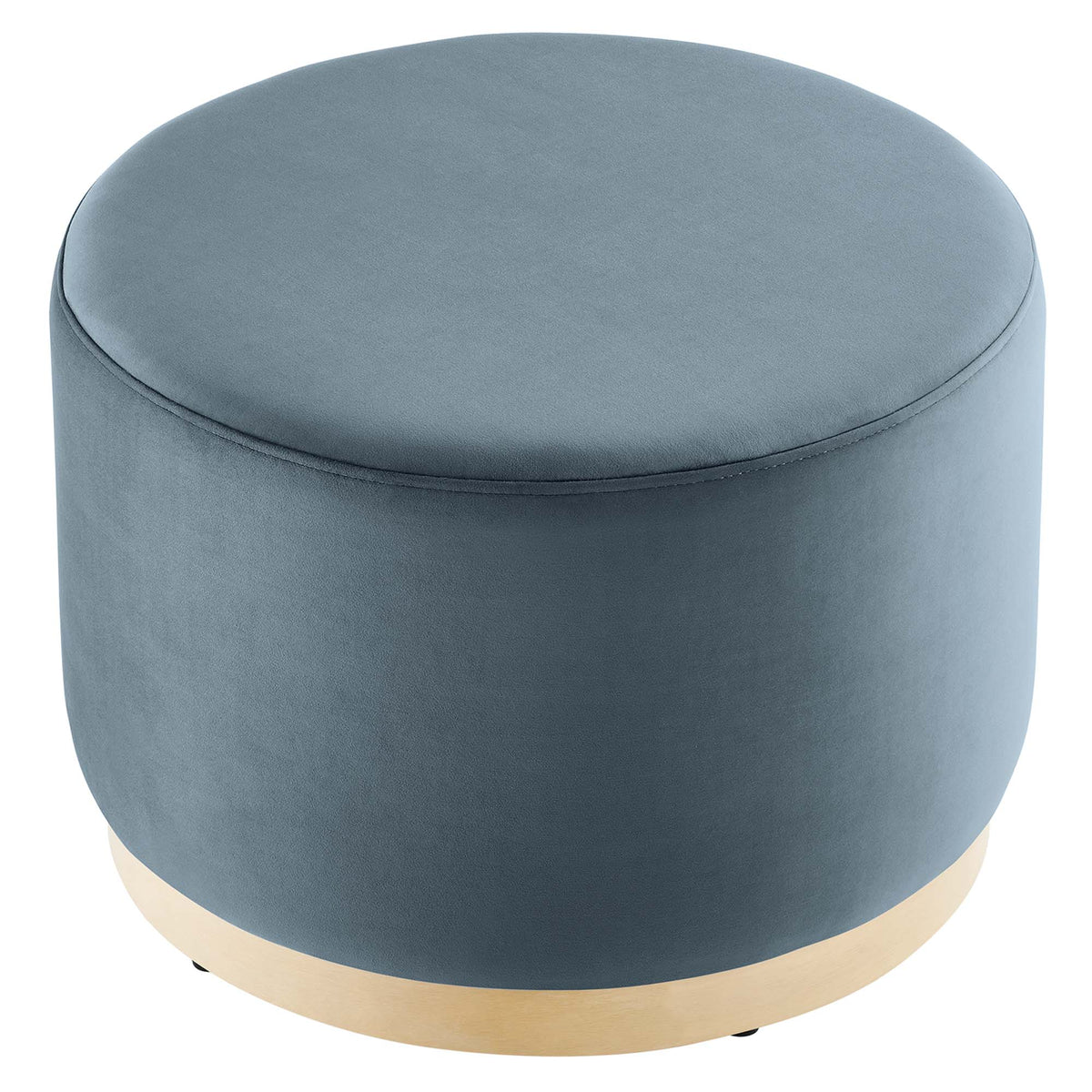 Tilden Large Round Performance Velvet Upholstered Ottoman by Modway