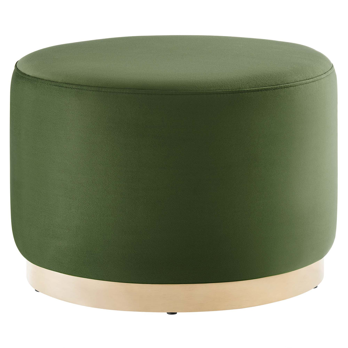 Tilden Large Round Performance Velvet Upholstered Ottoman by Modway