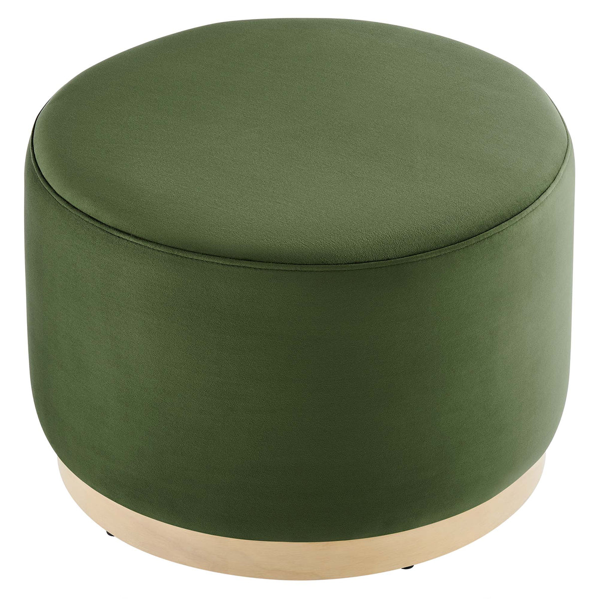 Tilden Large Round Performance Velvet Upholstered Ottoman by Modway