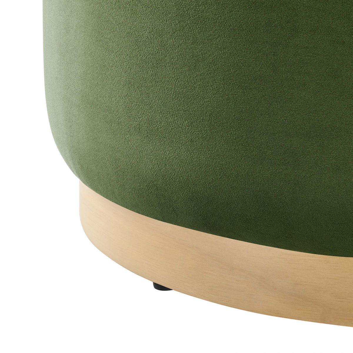 Tilden Large Round Performance Velvet Upholstered Ottoman by Modway