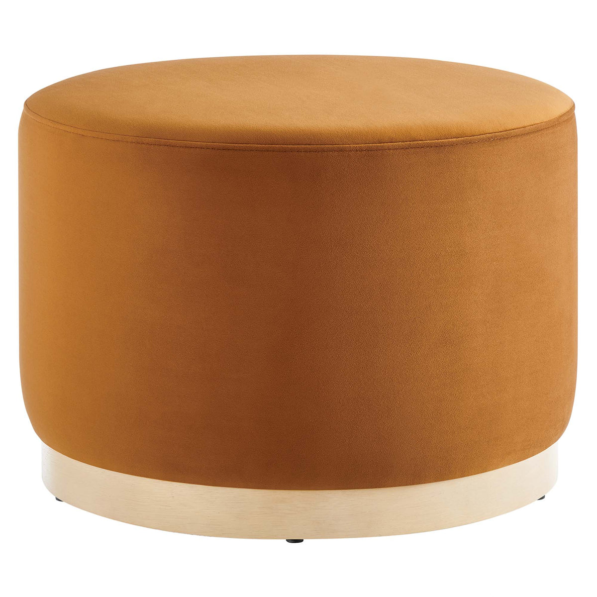 Tilden Large Round Performance Velvet Upholstered Ottoman by Modway
