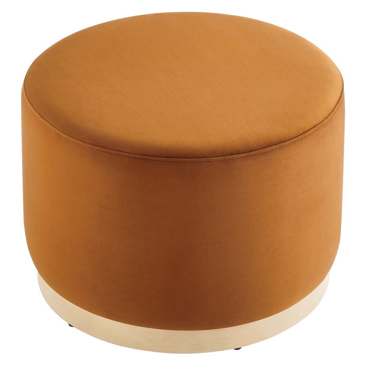 Tilden Large Round Performance Velvet Upholstered Ottoman by Modway