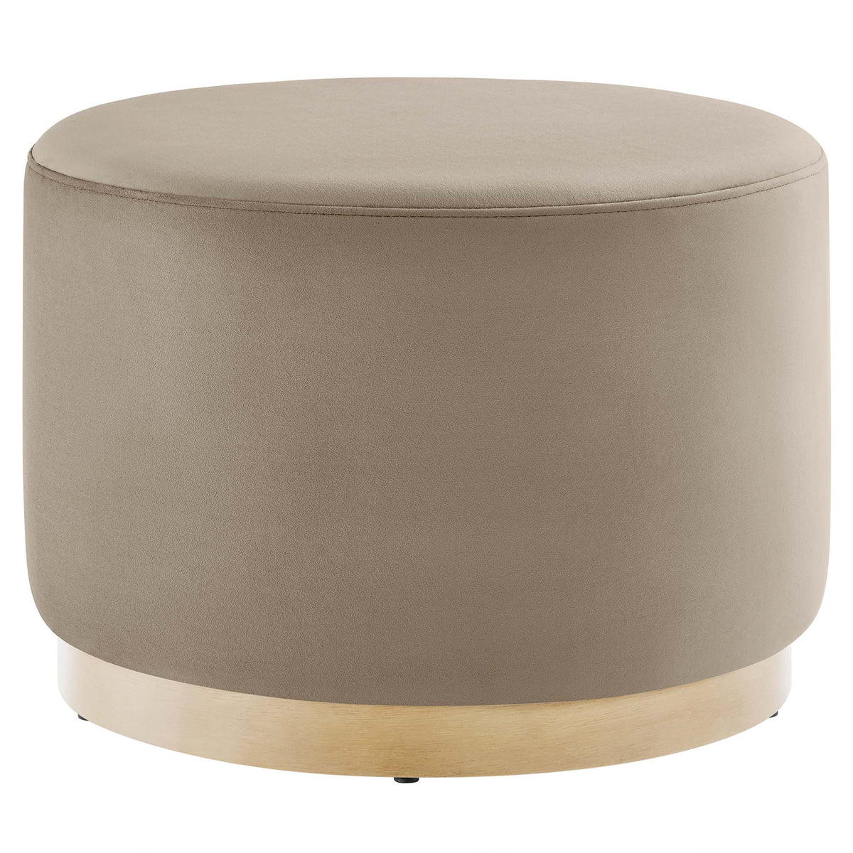 Tilden Large Round Performance Velvet Upholstered Ottoman by Modway
