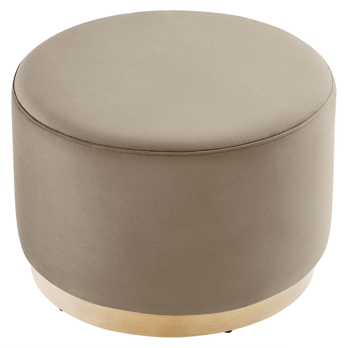 Tilden Large Round Performance Velvet Upholstered Ottoman by Modway