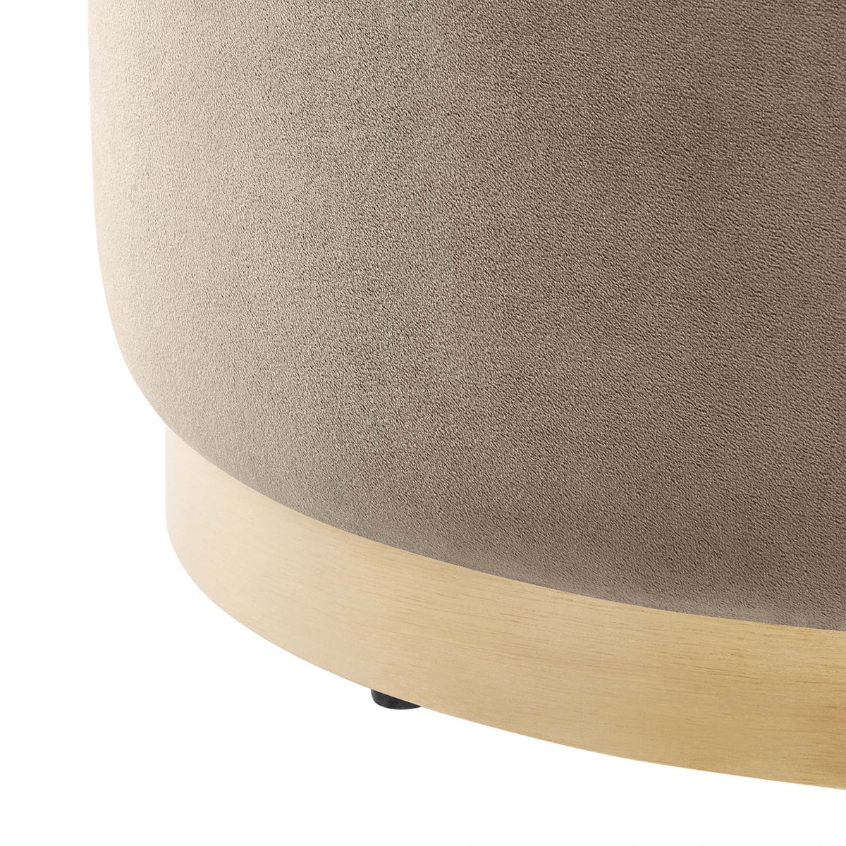 Tilden Large Round Performance Velvet Upholstered Ottoman by Modway