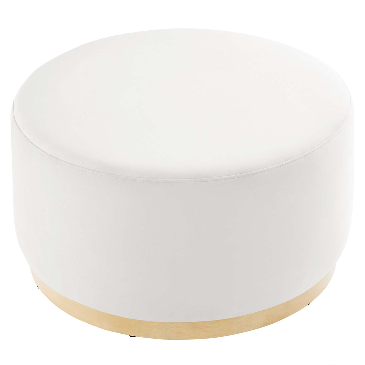 Tilden Large Round Performance Velvet Upholstered Ottoman by Modway